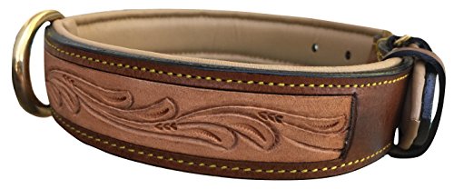 custom tooled leather dog collars