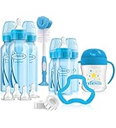 Dr. Brown’s Anti-Colic Options+ Narrow Baby Bottle First Year Feeding Gift Set with Sippy Cup, Ba...