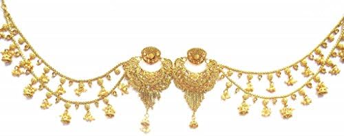 Jewelshingar Jewellery Antique Plated Gold Colour Earrings For Women (43626-pj-kashmiri)