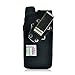 Turtleback Belt Clip Holster Case Fits Sonim XP6 Nylon Vertical Heavy Duty Black Nylon Pouch