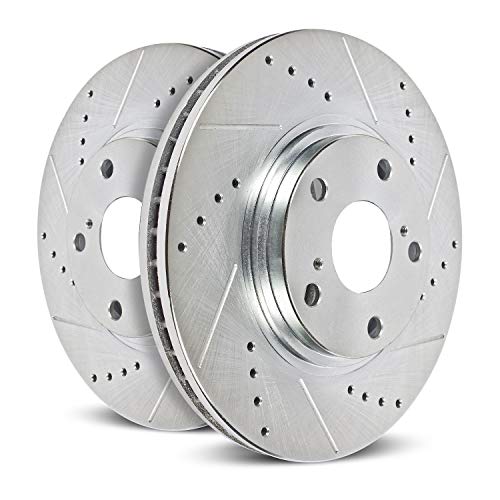 Power Stop JBR951XPR Rear Evolution Drilled & Slotted Rotor Pair