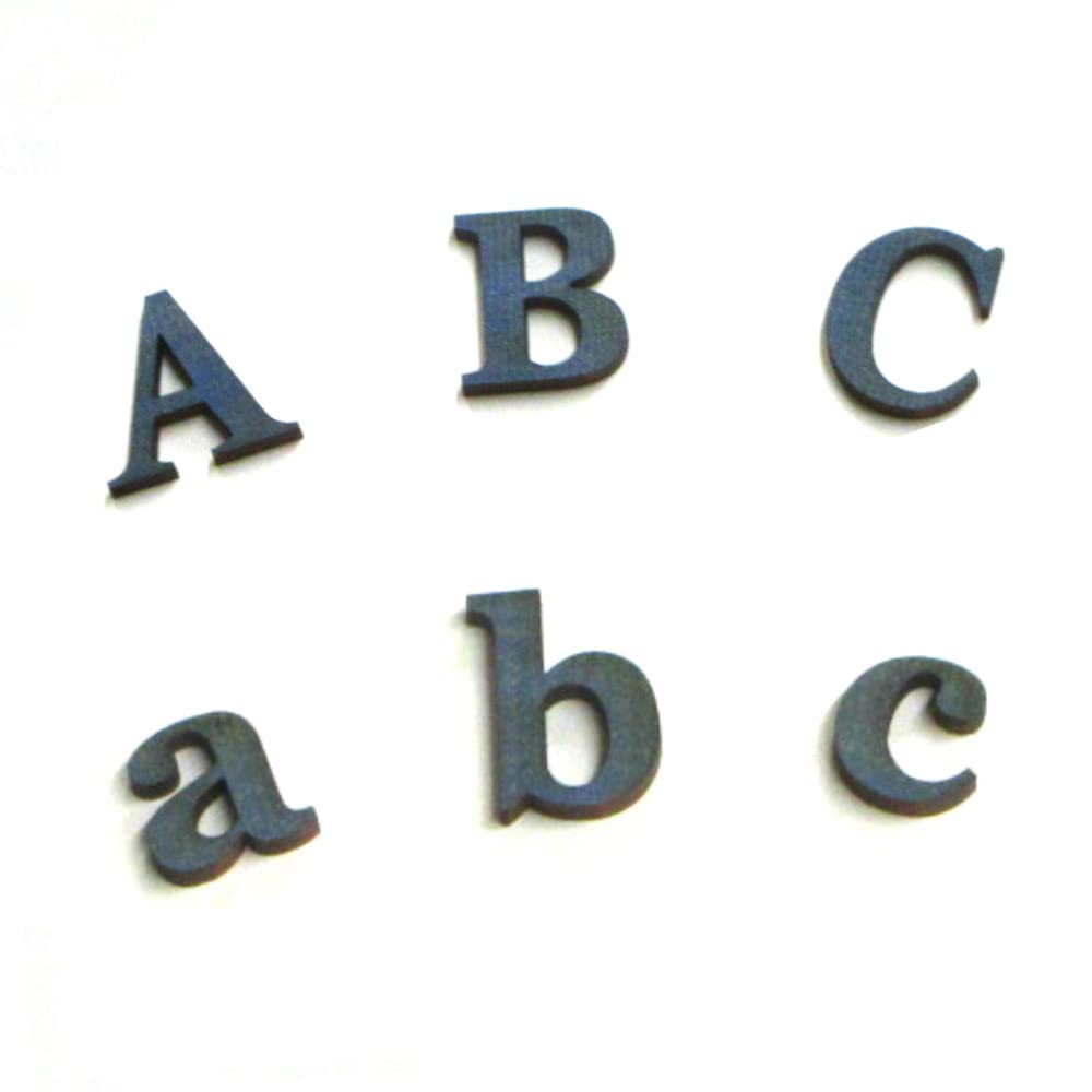 木製 アルファベット 切り抜き 文字 3ｃｍ (厚さ6ｍm) カラー5色 Georgia 小文字 ブルー 【 o 】 3文字以上からのご注文 の商品画像