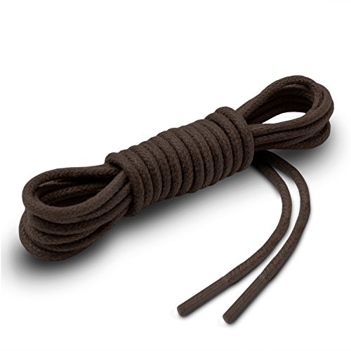 image for Waxed Thin Round Dress Shoelaces [3 Pairs] 3/32