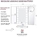 Lighted Makeup Mirror, 21 LED Vanity Mirror With Lights, Cosmetic Light Up Mirror, Magnification Touch Screen Tri-Fold 2X 3X 10X Magnifying, Free Rotation Portable Countertop Table, Dual Power Supply