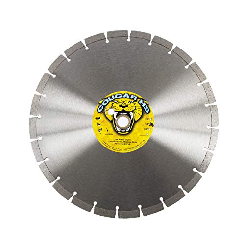 Cougar HS 14-inch (14") X .125 X 1"-20MM Wet/Dry Diamond Blade for Concrete, Masonry, Stone, Pavers and Similar Materials - Thumbnail 3