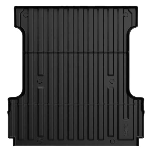 LASFIT 5.5FT Truck Bed Mat for Ford F-150 2026 2025 2024 F150 Lightning Custom Fit for 67.1 inch Bed Box All Weather Protector TPE Bed Liner Durable Easy Clean- Black-Not Fit for Drop in Bedlienr