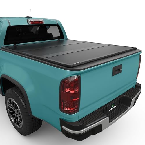 Photo 1 of AUTOSAVER88 FRP Hard Tri-fold Truck Bed Tonneau Cover Compatible with Chevy Colorado/GMC Canyon 2015-2024 5.2 ft Bed