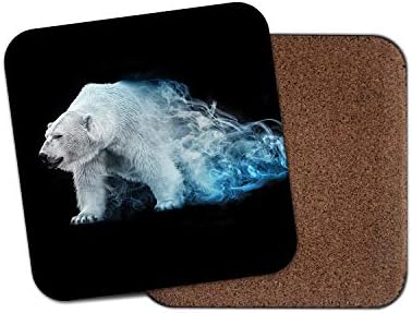 Posavasos Con Diseno De Oso Polar Con Texto En Ingles Wild Animal Arctic Extinction Regalo 15439 Amazon Es Hogar