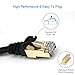 Ercielook CAT 6 Ethernet Cable 2 Pack 6.6 ft, High Speed RJ45 LAN Patch Cable 2 M