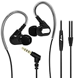 Earbud Headphones, Lidlife A6 Stereo Headphones Earbuds,Bass Driven,High Definition,in-ear,Noise Isolating with Microphone