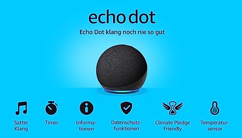 Echo Dot (Neueste Generation) | Smarter WLAN- und Bluetooth-Lautsprecher mit Alexa und gigantischem, sattem Klang | Anthrazit 9