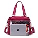 Tiny Chou Lightweight Water Resistant Nylon Totes Crossbody Bag Shoulder Bag with Pockets Large