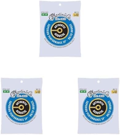 Martin MA170 Authentic Acoustic - SP - 80/20 Bronze Extra Light (10-47) (Pack of 3) — image 1