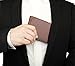 Men's Wallet - RFID Blocking Cowhide Leather Vintage Trifold Wallet (Chocolate)