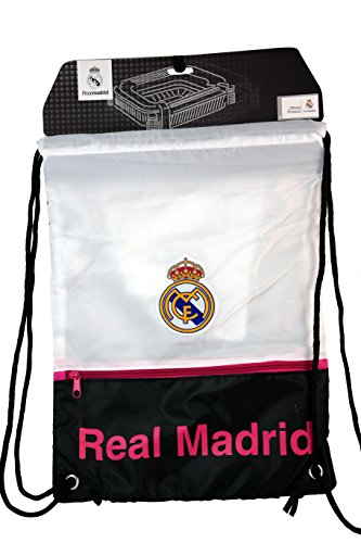 Real Madrid C.F. Authentic Official Licensed Soccer Cinch Bag (Medium, Real Madrid 01)