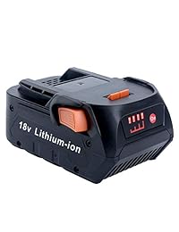 Swidan Batería de iones de litio de repuesto para taladro RIDGID 18 V, R840087, R840083, R840086, AC840085, AC840087P, 18 V, 4,0 Ah