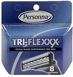 Personna Tri-flexxx Cartridges - For all Gillette Sensor and Personna Tri-flexxx Razors