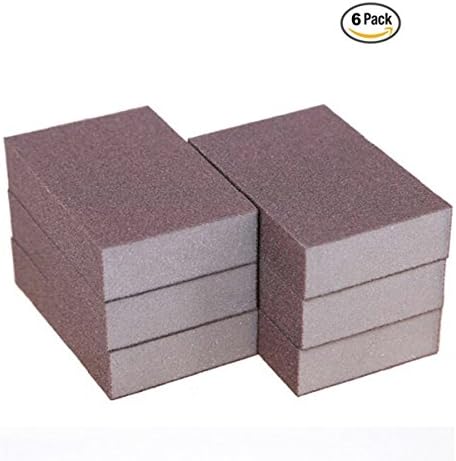 6 pcs Naturals Stink Free Nano carborundum Cleaning Sponges Inhibit Bacteria.Stay Fresh NO ODOR Guarantee!Eco kitchen / Household / Dish Sponges / Walnut Scrubbers
