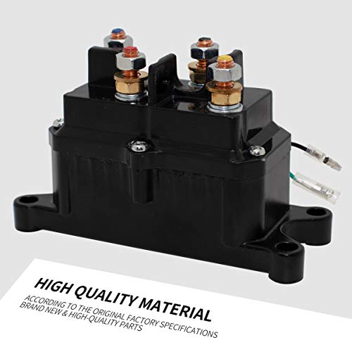 Sikawai Winch Solenoid Relay 12V 250A Contactor with 6 Protecting Caps for 4x4 Vehicles UTV ATV Winch Solenoid Compatible with ATV UTV 1500lb 2000lb 5000lb Polaris 800 1000 - Image 3