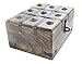 Well Pack Box Wooden Pirate Treasure Chest 8 x 6 x 4.25 with 144 Plastic Coins Authentic Paper Pirate Commission Real World Brown Nautical Paper Map