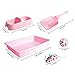 PAWISE Small Cat Litter Box Kit for Kittens – 5‑Piece Kit with Low Entry Litter Pan, Scooper, Feeding Bowls & Mouse Toy – Cat Starter Set for New Kitty Home, Pink