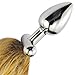 Stainless Steel deformable Anal Sex Toys Anal Sex Toys Anal Stimulator Sex Games Female Anal Fox’s Tail Tail Butt Plug Stimulator Role with Replacement of Anal Plug Head can be Used for SM Adult Gamethumb 3