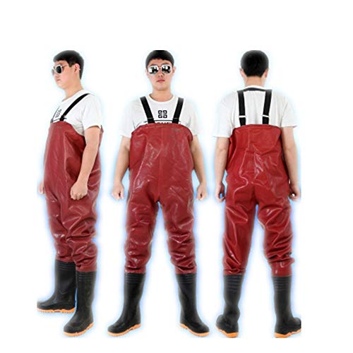 Lpinvin OS Wathose mit Stiefeln Nylon Wathose Angeln Wathosen for Männer mit Boots-Gebrauch for Fliegenfischen 100… – Bild 5