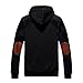 YuKaiChen Men's Fleece Hoodie Button-up Jacket Hooded Sweatshirt