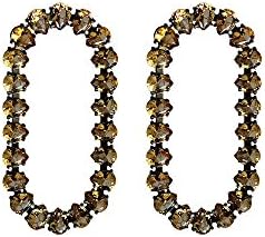 Mcristals' Cosmopolitan Loop (Yellow) - Citrine Earrings - Statement Earrings, Bridal Hoop. Nickel Free