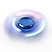 LED Lighting EDC Hand Tri-Spinner Aluminum Fidget Finger Toy For Autism ADHD Anxiety Stress Relief Focus Fingure Spinner and long spins to 2-3Min (Blue)