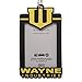 Batman Wayne Enterprises Lanyard Keychain ID Holder,Black,One Size