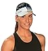 HALO HEADBANDS Sweatband Sport Visor, Black,One Size
