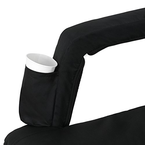 LEMY 5 Reclining Positions Adjustable Stadium Seat for Bleachers Portable Water Resistant Stadium Chair with Back/Arms/Cushion for Outdoor or Indoor - Thumbnail 2