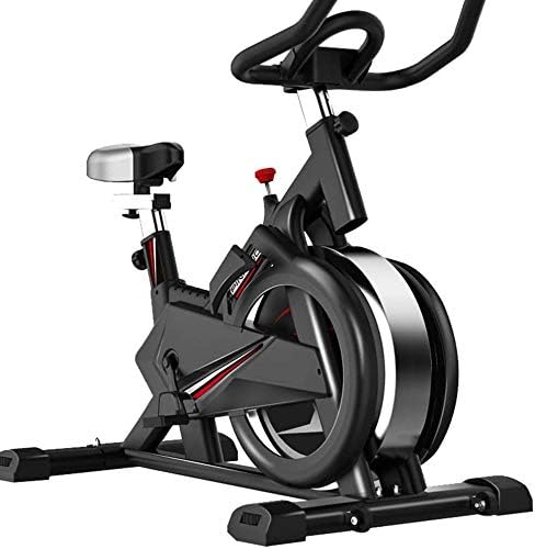 Spinning Bicycle Home Mute Indoor Sports Bicycle Fitness Products, Aerobics, Freely Adjustable, Console with Tablet Stand, Display Sports Data,Black