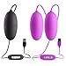 Sexy Slave USB Bullet Vibrator - Wired 10-Function Waterproof Double Eggs Vibrating Bullet Massager for Women or Couples,USB Connection & No Batteries Required(2-Pack)