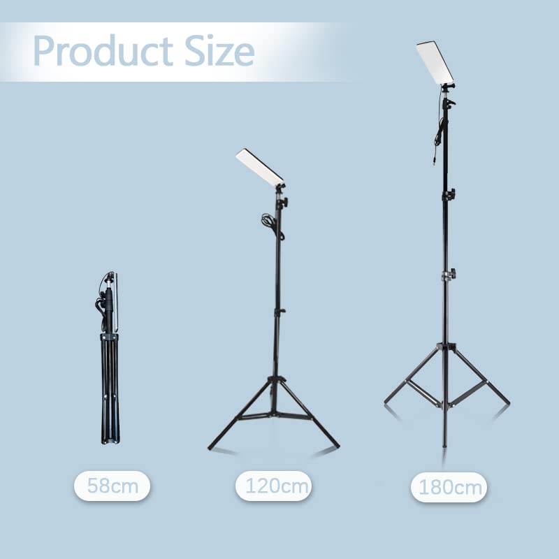LED Camping Lights with Tripod,LED Camping Lantern LED Work Lights with Stand 5V USB Powered for Camping,Emergency