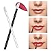 Tifanso 100 PCS Disposable Lip Brush Gloss Wands Applicator Perfect Beauty Lipstick Cosmetic Makeup Tool Kits Mixed Colors (Mixed Colors)