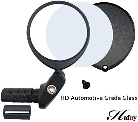 HafnyReplaceable Bar End Bike Mirror (Automotive Grade Glass Lens)