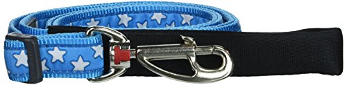 Red Dingo Turquoise with White Stars Dog Lead, Large