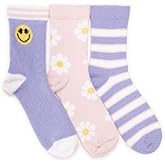 MUK LUKS womens 3 Pack Cozy Compression Crew Socks