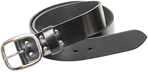 Moonshot Production 1.5" Belt with Silver Hardware Buffalo Black - 36