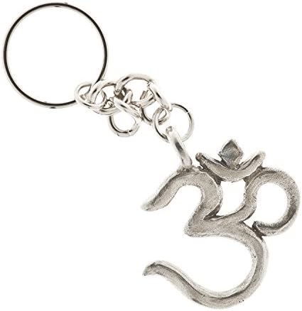 OM Symbol Pewter Key Ring