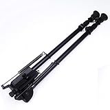 FeelRight 13-27 inch Long Range Hinged Base Tilt Rifle Bipod High Shockproof Shooting Pivot Rotating Bi-pod