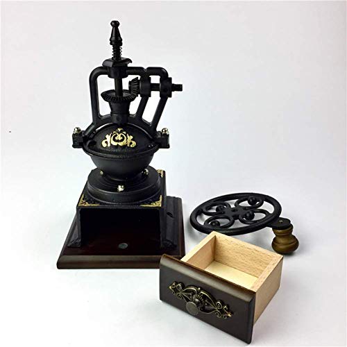 Nfudishpu Manuelle Kaffeemühle, Retro Deign Kaffeemühle, Original Birkenkaffeemühle mit keramischem Präzisionsmahlkern… – Bild 7