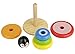 Adorable Penguin Wooden Ring Colorful Rainbow Stacker - Solid Wood Educational Baby Toy for Toddler Boys and Girls Age 1 Year and Up - Classic Developmental Sorting and Stacking Toy