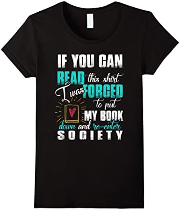 Women's Book Reading Lover Bookworm Nerd Reading Reader Gift T-Shirt Medium Black