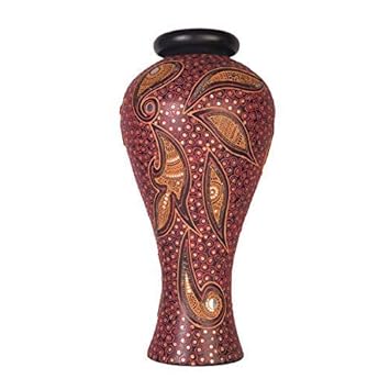 Buy Shabana Art Potteries Terracotta Clay Flower Pot Vase Online