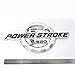 2x OEM 2011-2016 6.7L Powerstroke Turbo Diesel Door Emblem 3D logo Power stroke Badge Replacement for F250 F350 Chrome Black