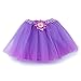 Sinuo Fairy Costume, Costume Set with Wings,Tutu,Wand and Veil Princess Set Fit Girls Age 3-8(Purple)