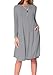 R-Jun Women's Long Sleeve Casual Loose T-Shirt Dress Comfy Swing Tunic Dress Round Neck Flowy Midi Dress With Pockets
